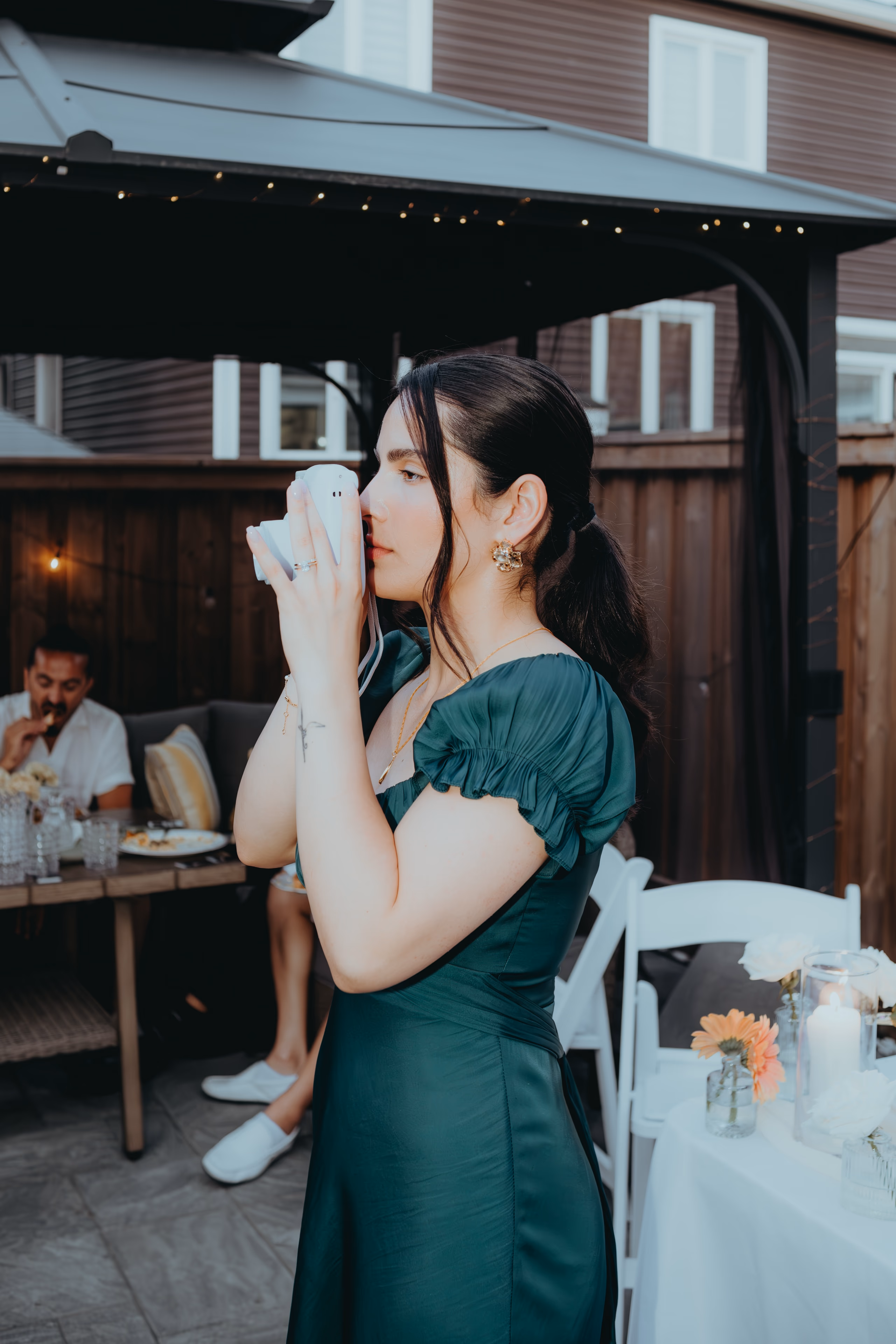 Candid wedding moment captured on a handheld compact, the kind of angle your crew catches