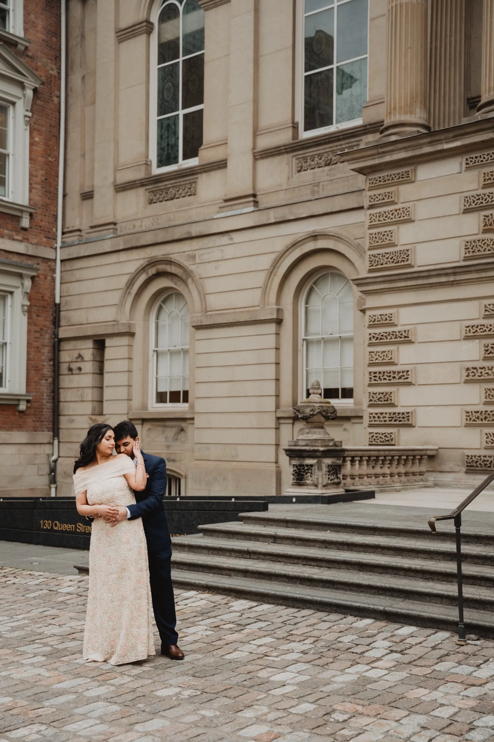 Sonia and Achyut after their civil ceremony at Toronto City Hall and Osgoode Hall