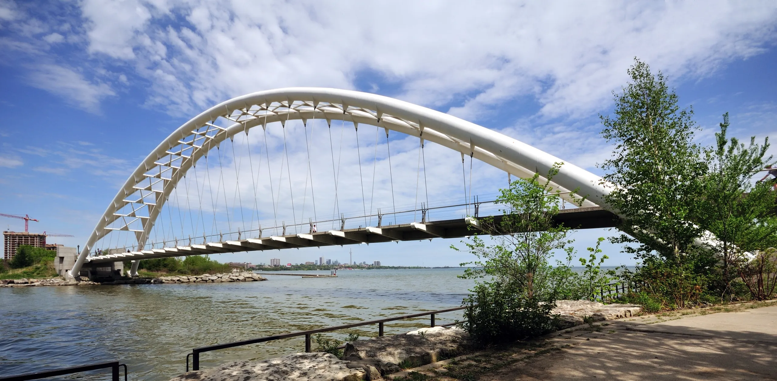 Humber Bay Arch Bridge, Toronto pre-wedding and engagement photography location in Etobicoke, Humber Bay
