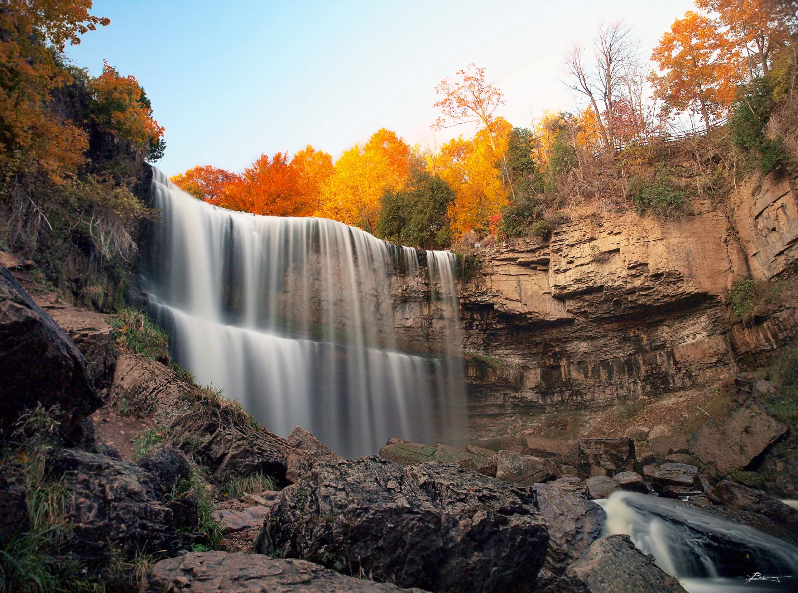 Webster's Falls, Toronto pre-wedding and engagement photography location in Dundas, Hamilton